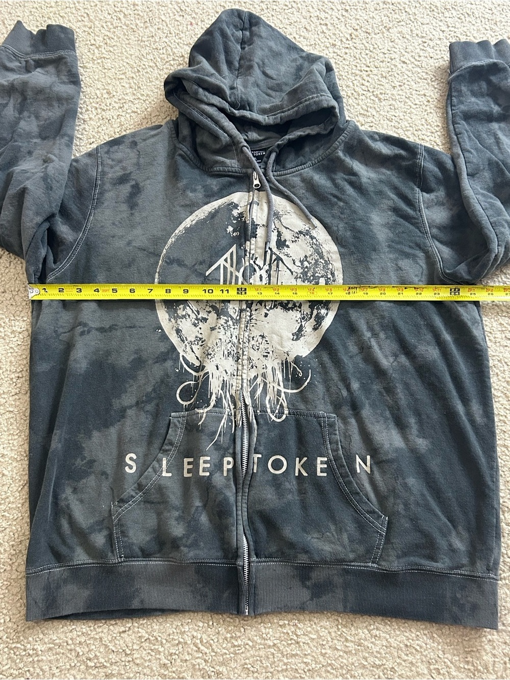 Sleep Token Take Me Back To Eden Tie Dye Zip Up Hoodie Hot Topic XXL - Picture 7 of 8